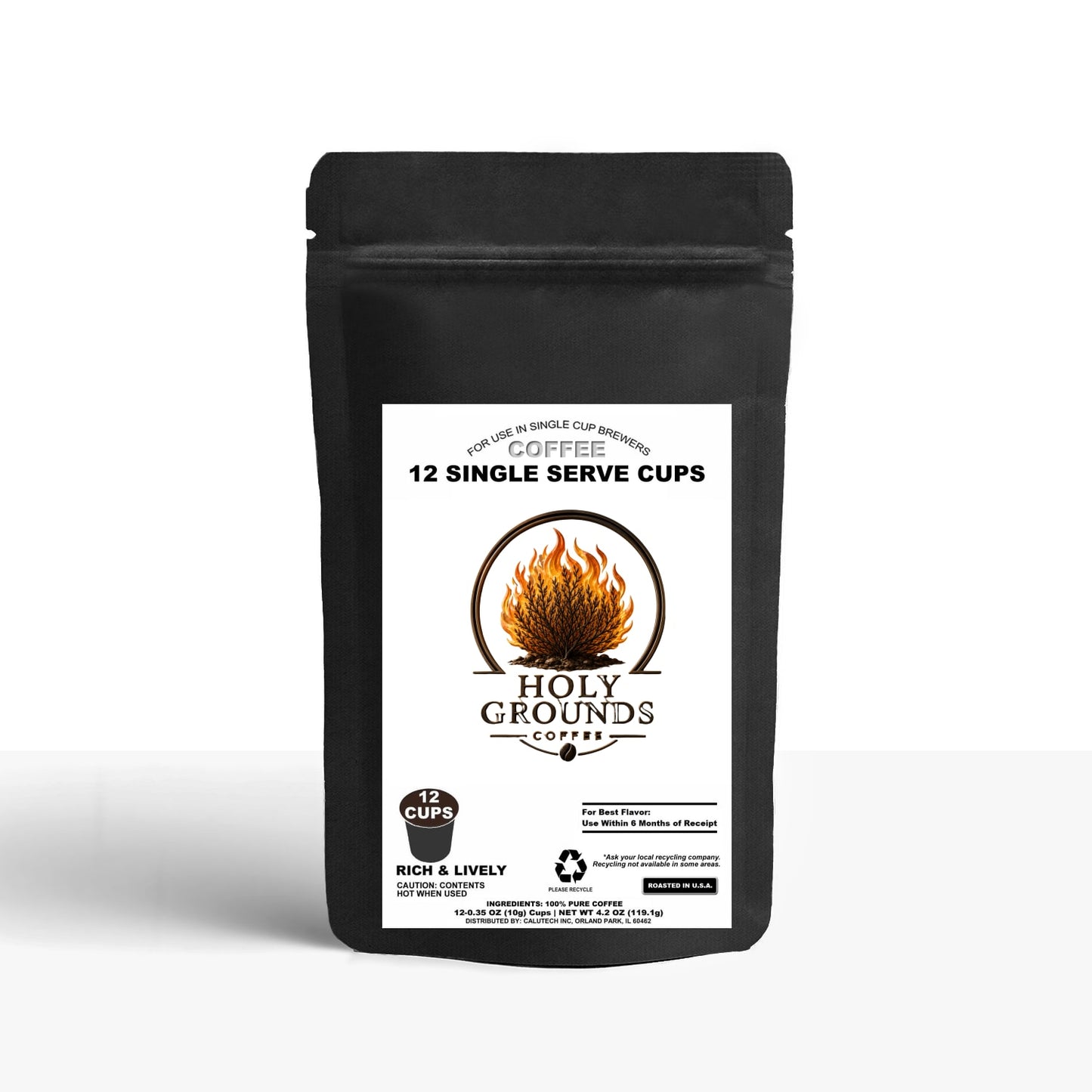 12 Pack Single Serve Coffee Capsules